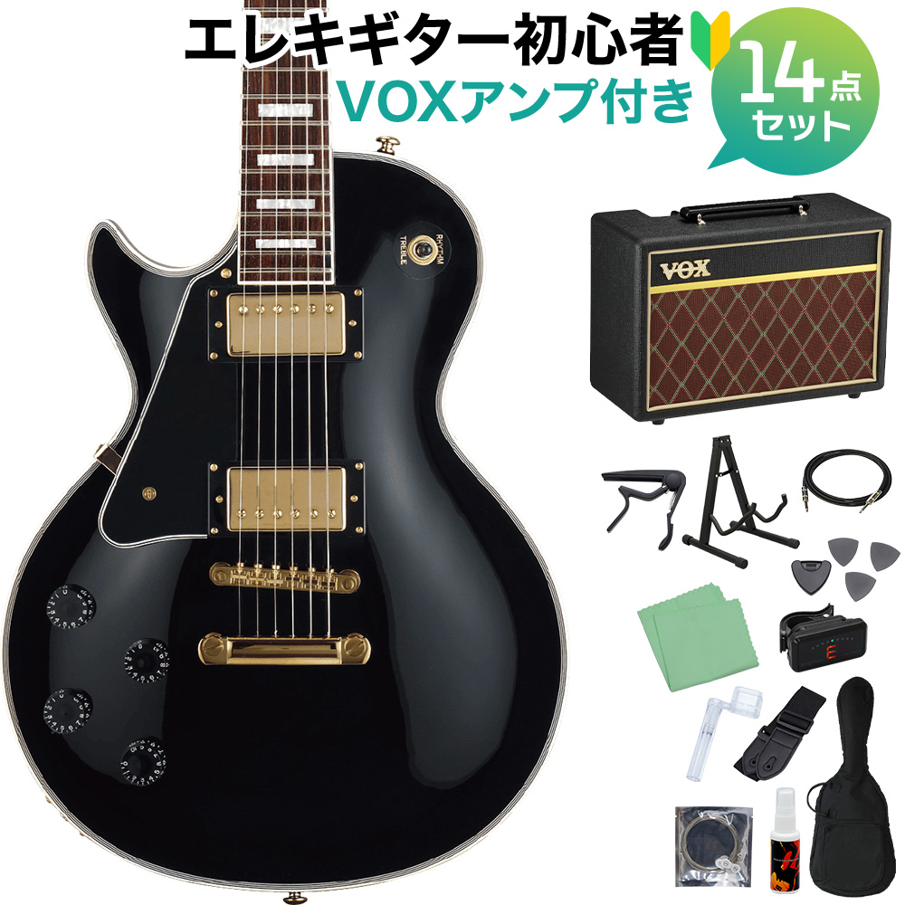 GrassRoots G-LP-60C/LH BK エレキギター初心者14点セット 【VOXアンプ