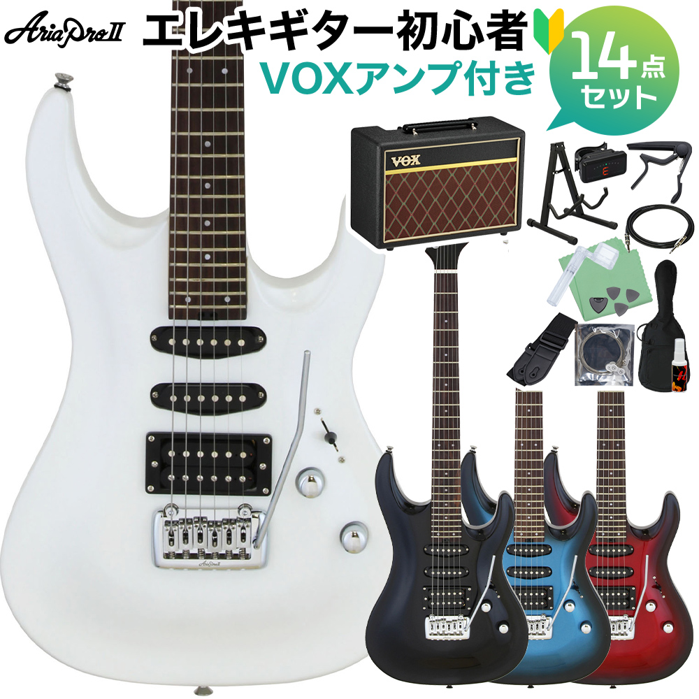 AriaProII MAC-STD エレキギター初心者14点セット【VOXアンプ付き】 24