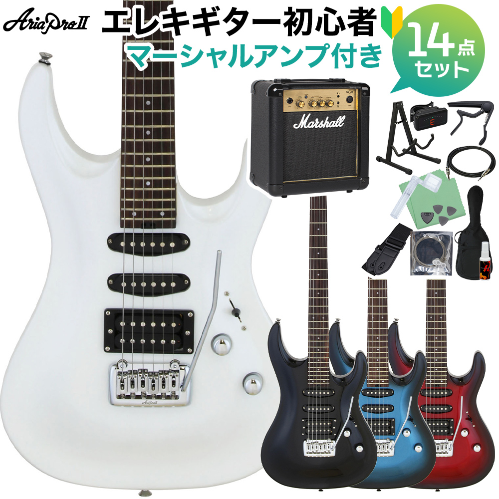 Aria Pro2/Mac-series 初心者向けエレキギター ブラック - エレキギター