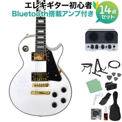 Photogenic LP-300C WH エレキギター初心者14点セット 【ミニアンプ 