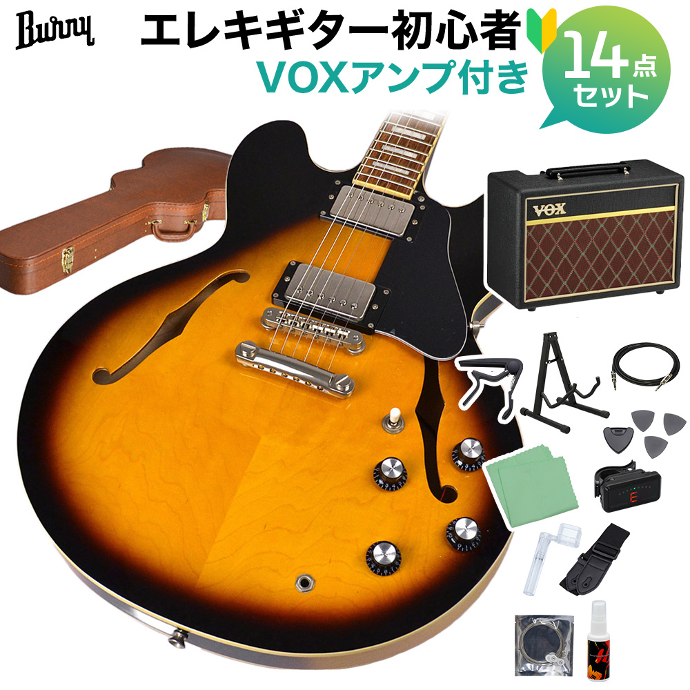 Burny SRSA65 BS エレキギター初心者14点セット 【VOXアンプ付き 