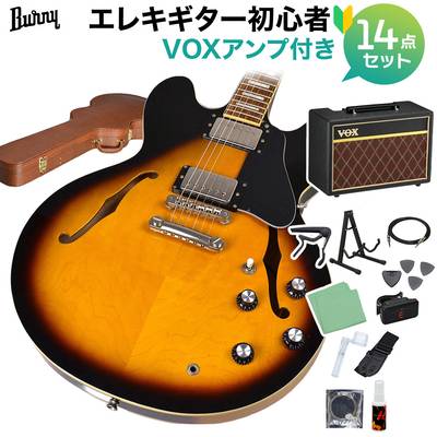 Burny SRSA65 BS エレキギター初心者14点セット 【VOXアンプ