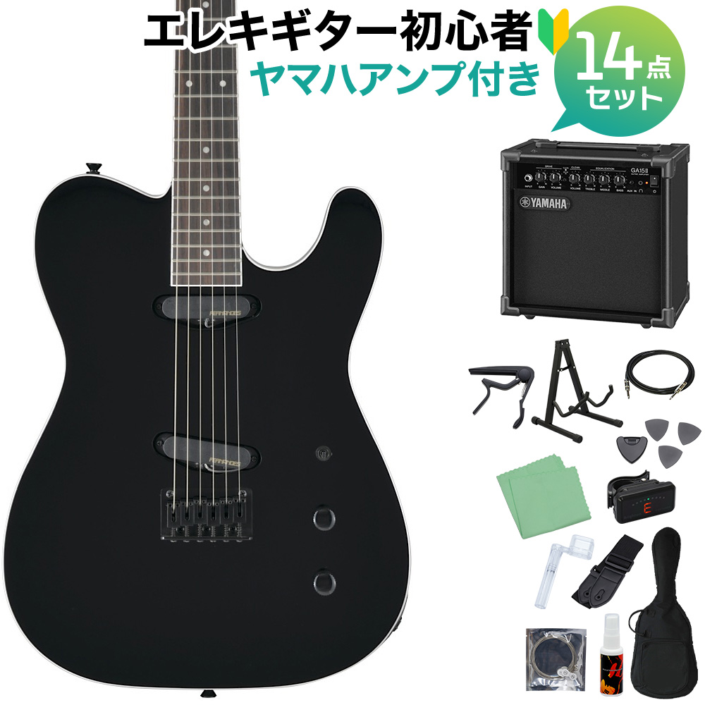 FERNANDES TEJ-STD 2S BLACK エレキギター初心者14点セット 【ヤマハ ...