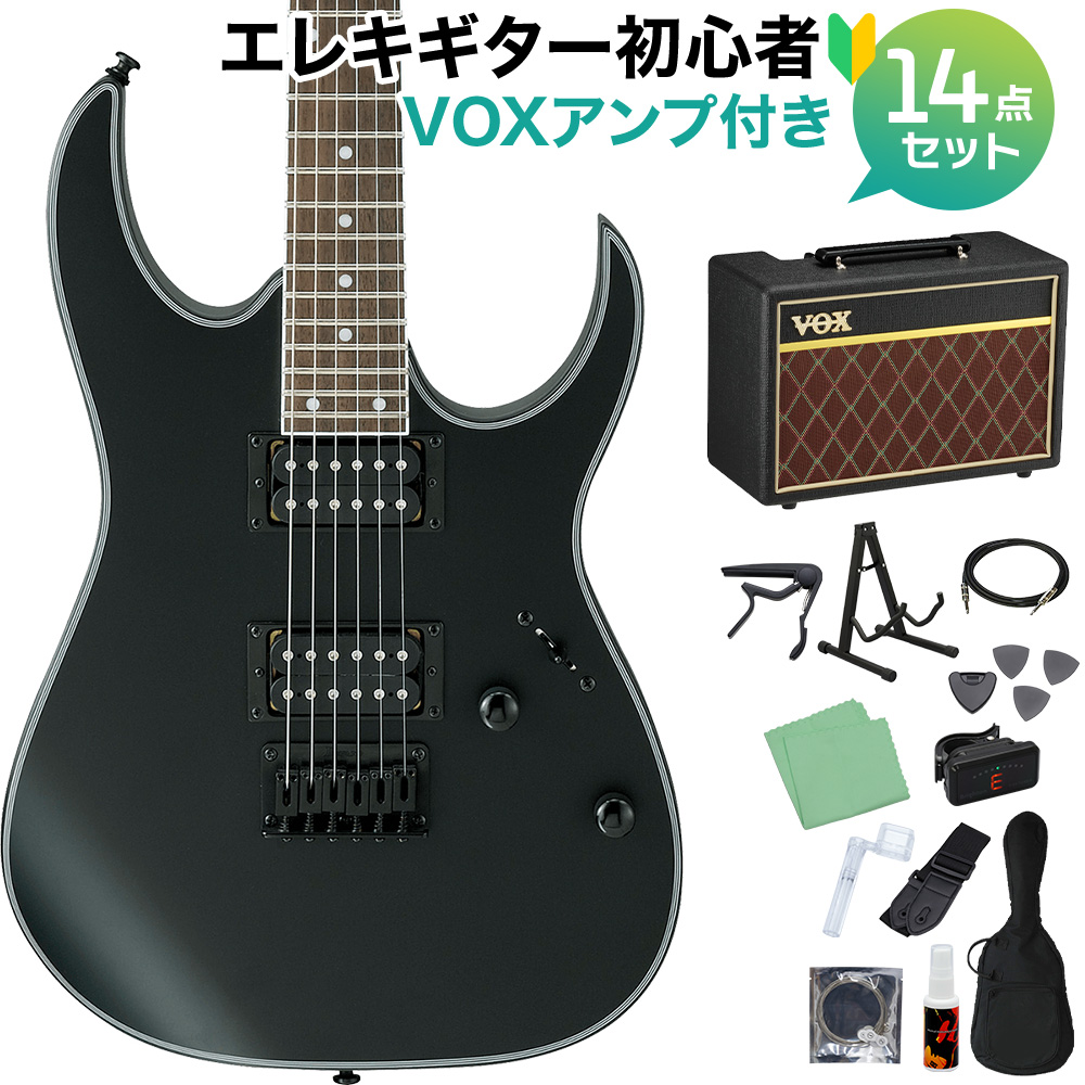 Ibanez RG421EX BKF (Black Flat) エレキギター 初心者14点セット【VOX ...