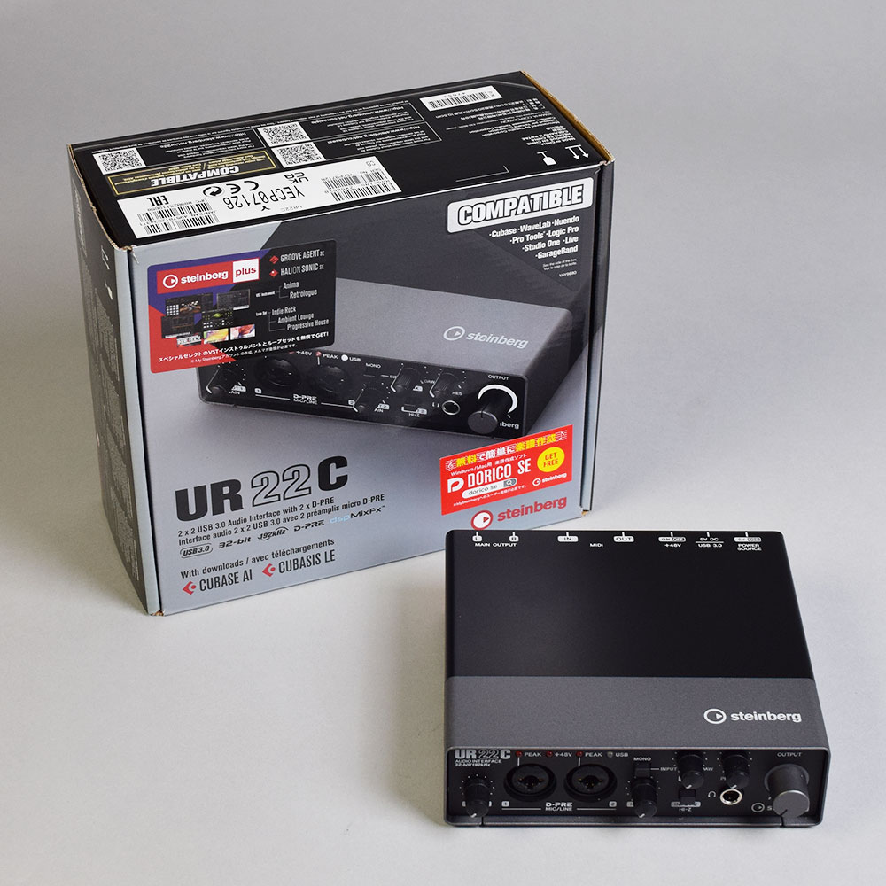 steinberg UR22C USBオーディオインターフェイス/USBタイプC 搭載 