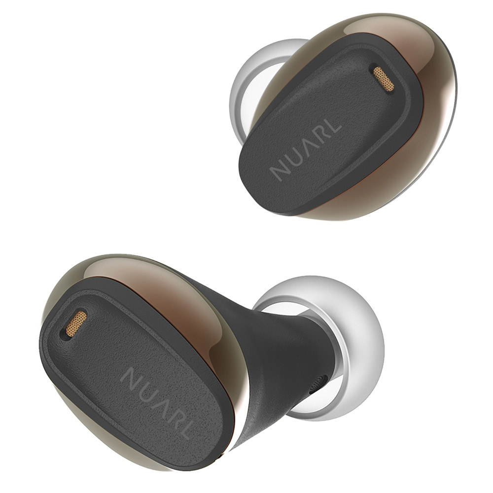 NUARL EARBUDS (ブラックゴールド) 完全ワイヤレスイヤホン Bluetooth