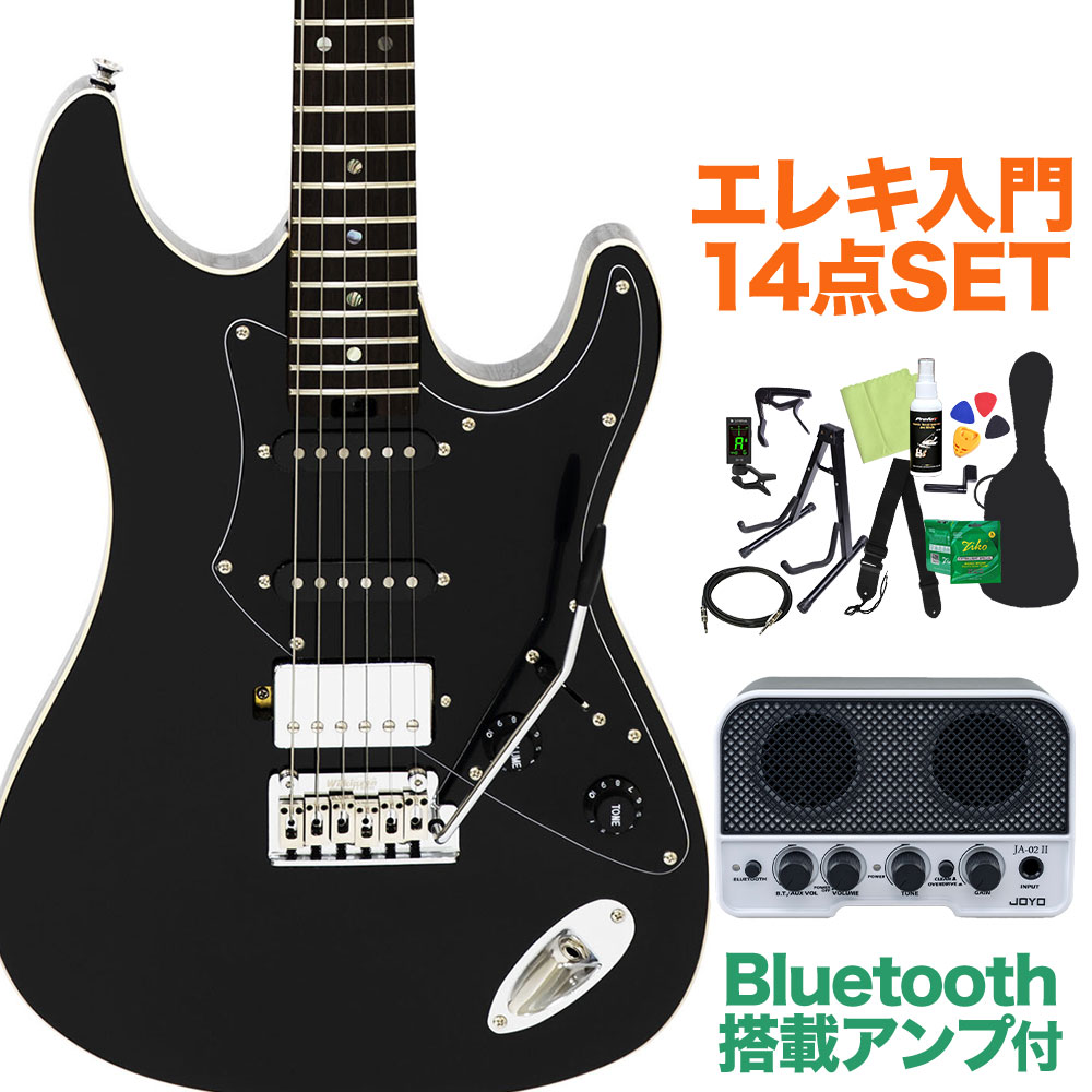 AriaProII 714-BLACK エレキギター初心者14点セット 【Bluetooth搭載