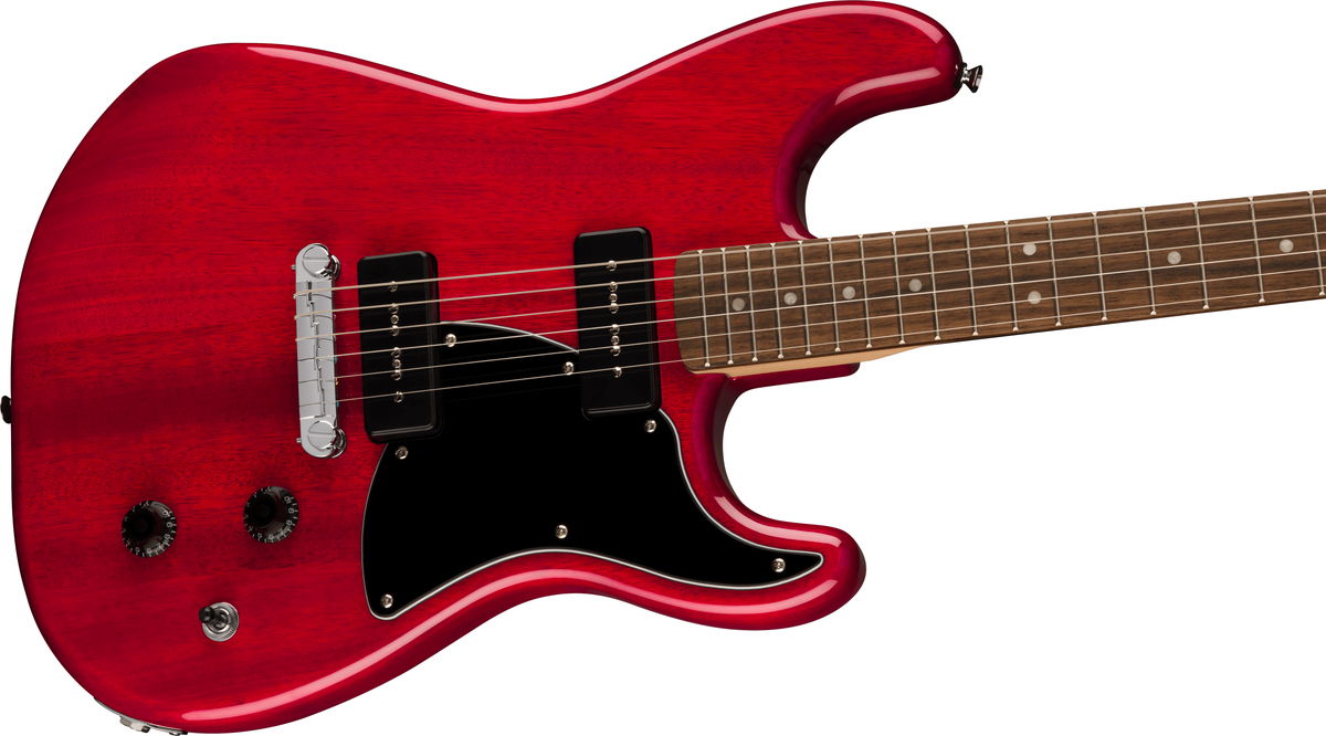 Squier by Fender Paranormal Strat-O-Sonic Crimson Red Transparent ...
