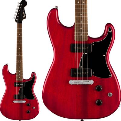 Squier by Fender Paranormal Strat-O-Sonic Crimson Red Transparent 