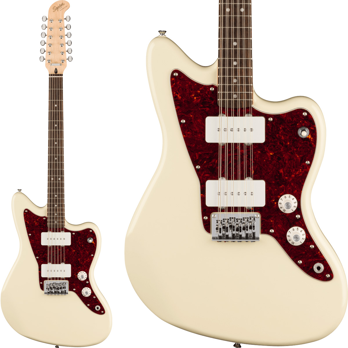 Squier by Fender Paranormal Jazzmaster XII Olympic White 12弦
