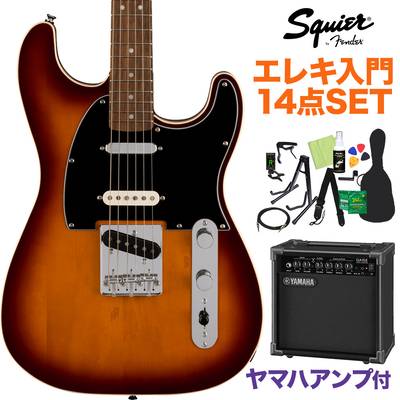 Squier by Fender Paranormal Custom Nashville Stratocaster Chocolate 2-Color Sunburst エレキギター初心者14点セット 【ヤマハアンプ付き】 ストラトキャスター スクワイヤー / スクワイア 