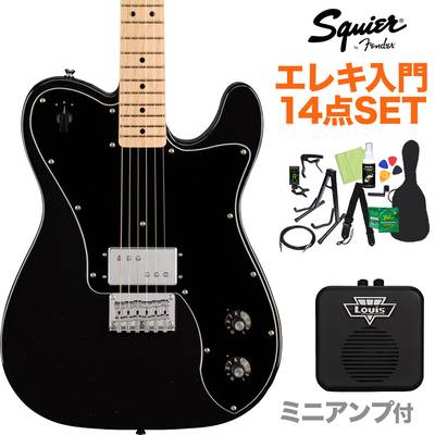 Squier by Fender Paranormal Esquire Deluxe Metallic Black エレキ 