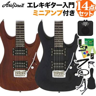 AriaProII MAC-STD エレキギター初心者14点セット【マーシャルアンプ
