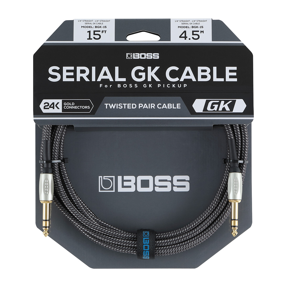 BOSS BGK-15 BOSS Serial GK Cable 15ft 4.5m Straight/Straight GK-5  GK-5B専用シリアルケーブル ボス 島村楽器オンラインストア