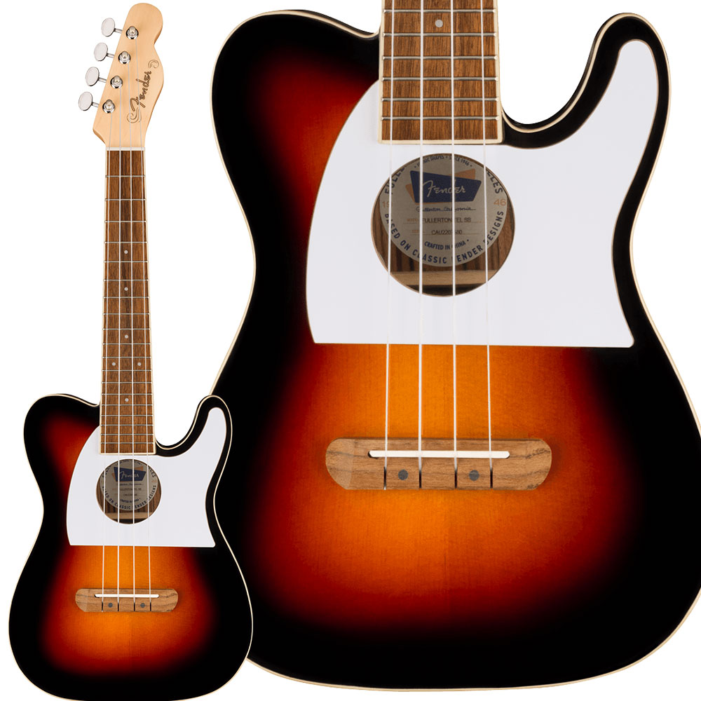 Fender Fullerton Tele Uke 2-Color Sunburst コンサートウクレレ フェンダー | 島村楽器オンラインストア