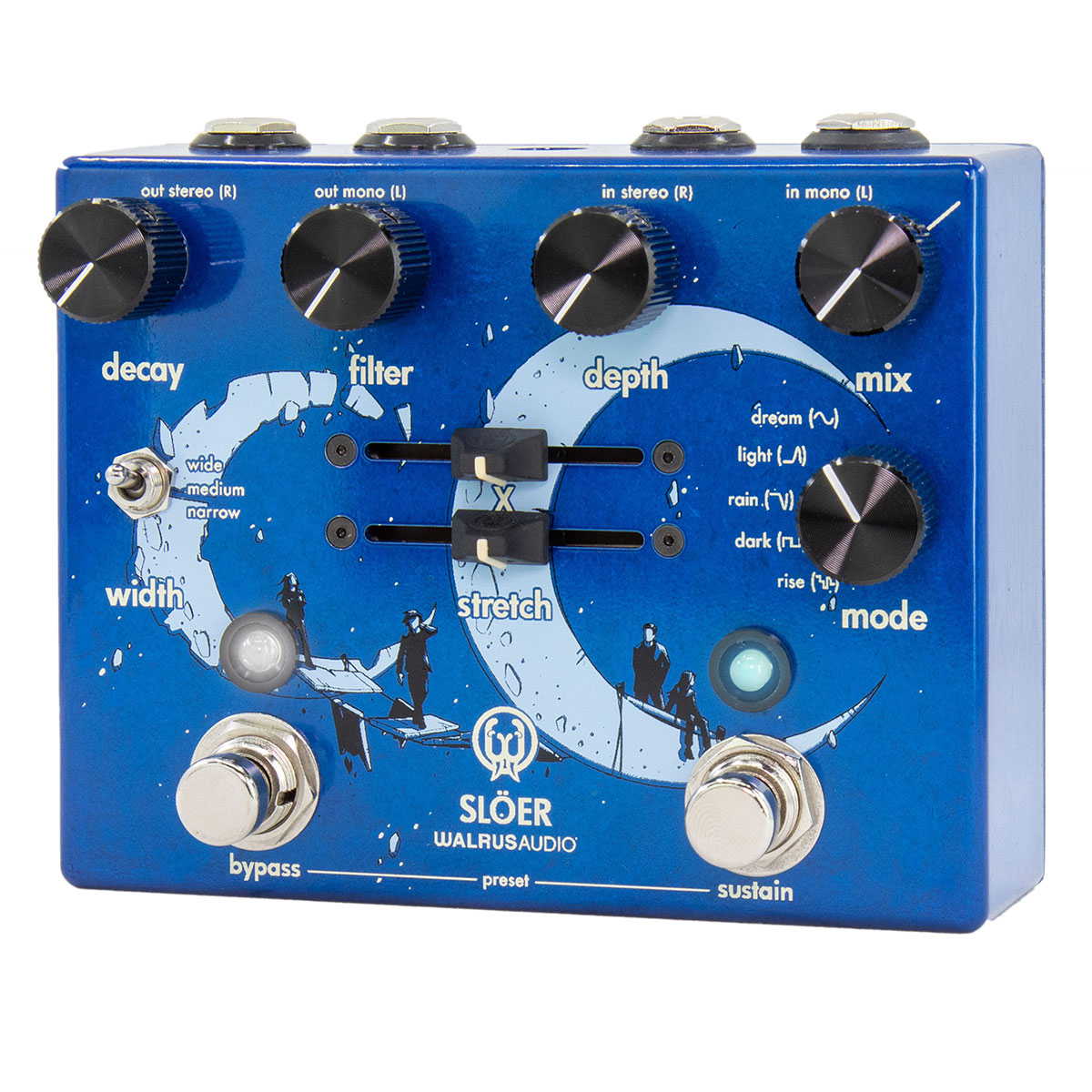 WALRUS AUDIO Sloer Stereo Ambient Reverb Blue コンパクト