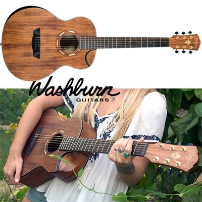 WASHBURN COMFORT G-MINI 55 KOA アコースティックギター ミニギター コンパクト オールコアボディ ワッシュバーン 