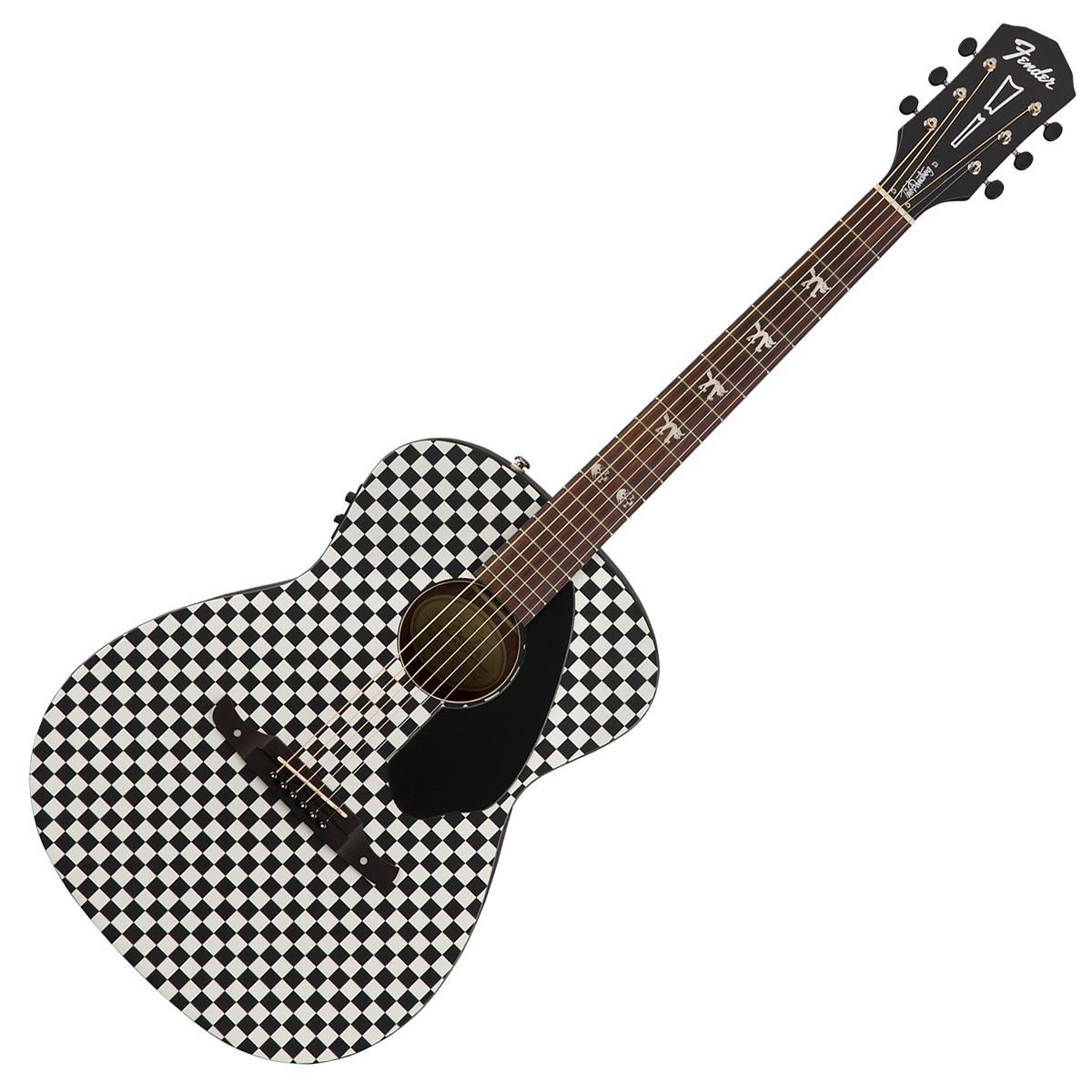 Fender Tim Armstrong Hellcat Checkerboard エレアコギター ティム 