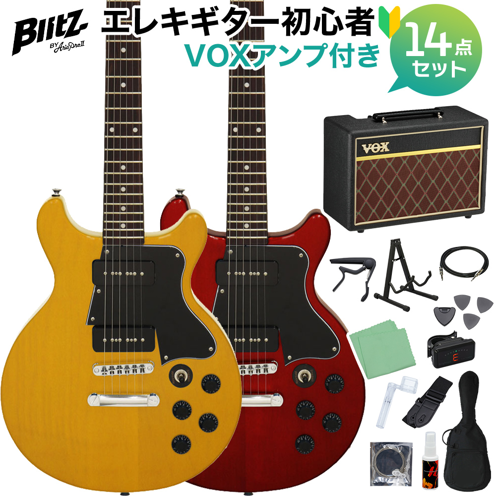 Blitz by AriaProII BLP-SPL/DC エレキギター初心者14点セット【VOX ...