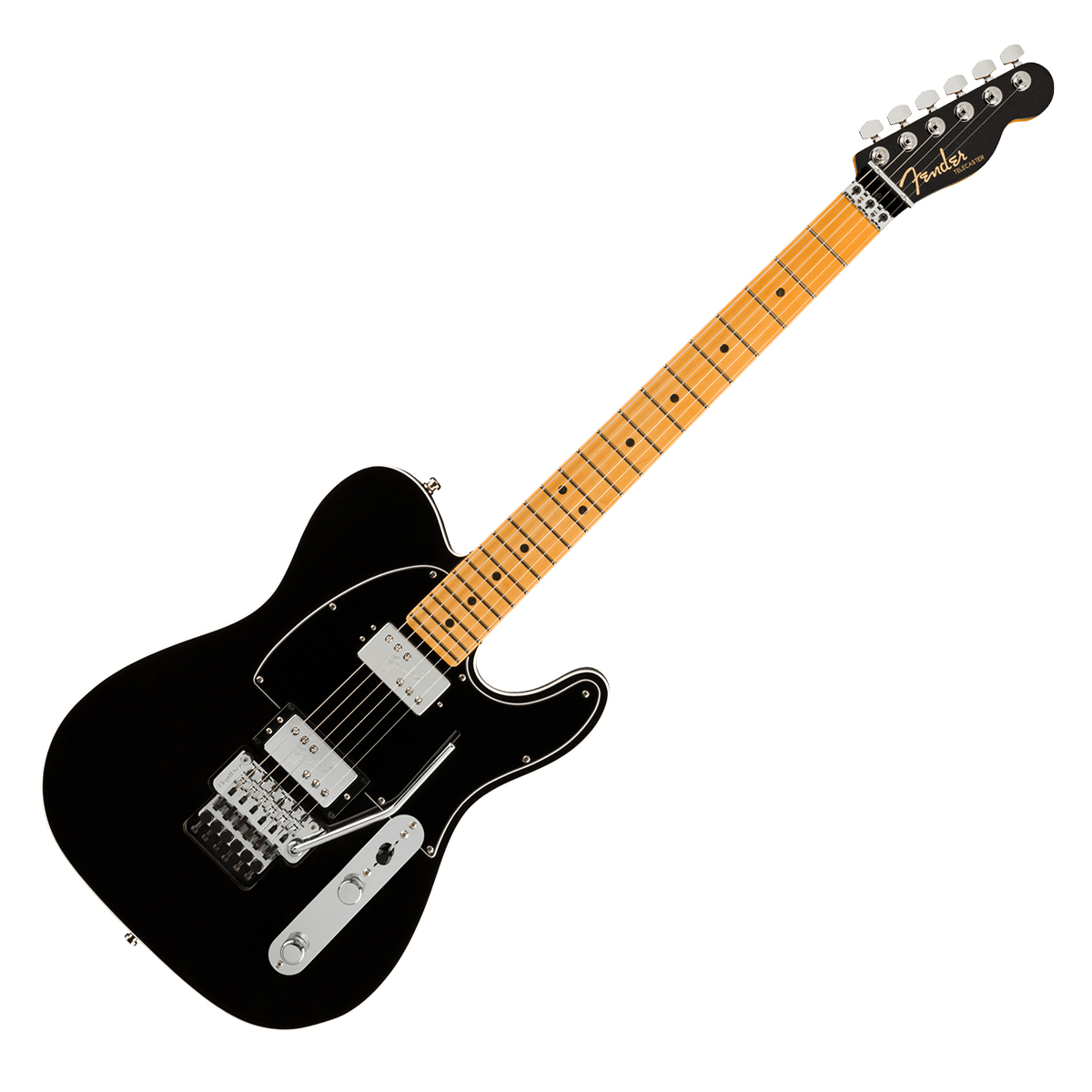 Fender American Ultra Luxe Telecaster Floyd Rose HH Mystic Black 