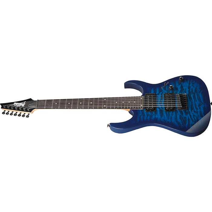 Gio Ibanez GRG7221QA TBB (Transparent Blue Burst) 7弦エレキギター ...