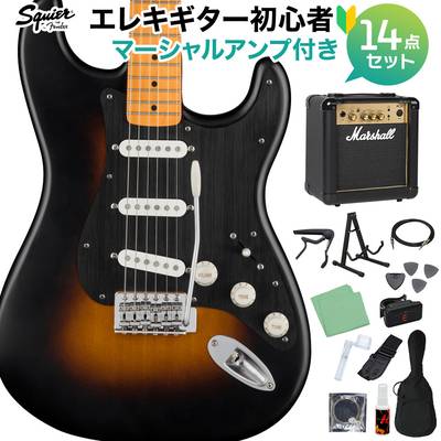 Squier by Fender 40th Anniversary Stratocaster Vintage Edition Satin Wide 2TS エレキギター初心者14点セット【マーシャルアンプ付き】 ストラトキャスター スクワイヤー / スクワイア 【数量限定】