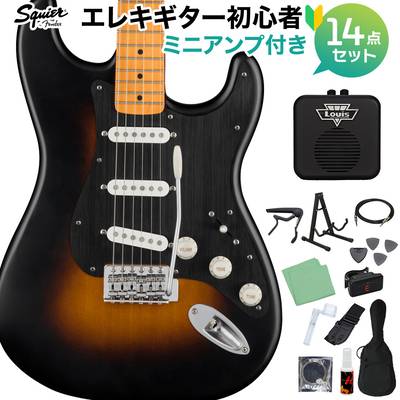 Squier by Fender 40th Anniversary Stratocaster Vintage Edition Satin Wide 2TS エレキギター初心者14点セット 【ミニアンプ付き】 ストラトキャスター スクワイヤー / スクワイア 【数量限定】