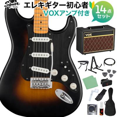 Squier by Fender 40th Anniversary Stratocaster Vintage Edition Satin Wide 2TS エレキギター 初心者14点セット【VOXアンプ付き】 ストラトキャスター スクワイヤー / スクワイア 【数量限定】