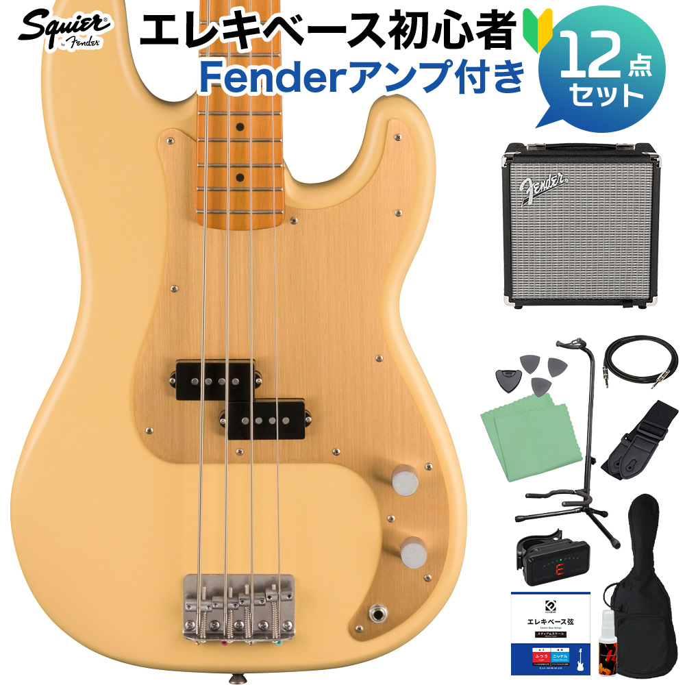 Squier by Fender スクワイヤー / スクワイア 40th Anniversary Precision Bass Vintage Edition Satin Vintage Blonde ベース 初心者12/芸術・エンターテイメントu003e趣味・コレクション