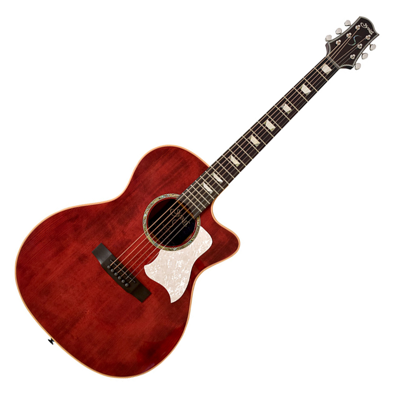 S.Yairi YATK-1400EC WR (Wine Red) エレアコギター アコースティック ...