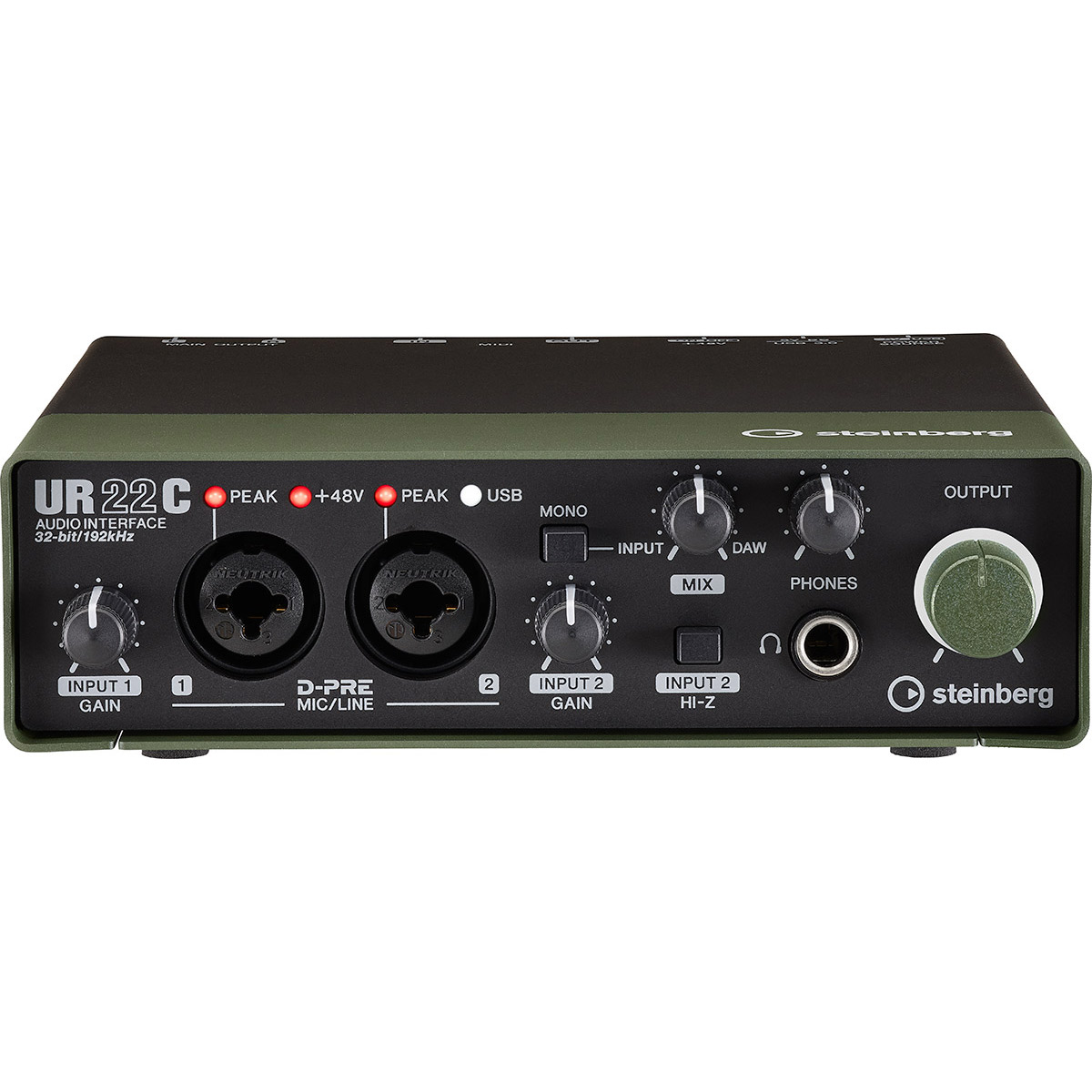 steinberg UR22C GN (グリーン) オーディオインターフェイス USBタイプC 搭載 スタインバーグ