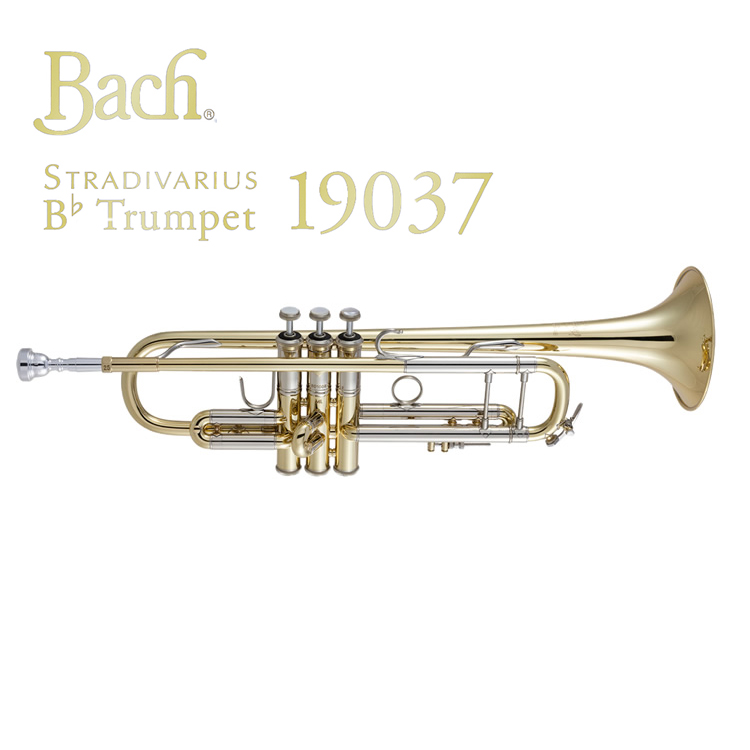 トランペット バック Bach 180ML 37GB 銀メッキ ゴールドブラス - 楽器 
