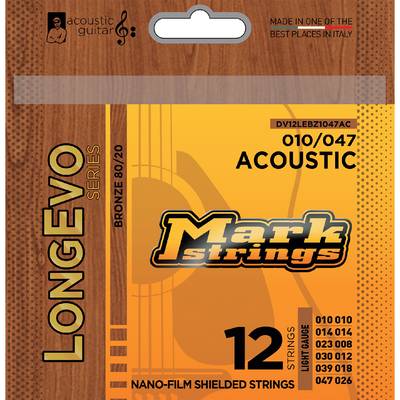 Markbass LONGEVOシリーズ 80/20ブロンズ 12弦用 DVM-S/12LEBZ01047 マークベース アコースティックギター弦