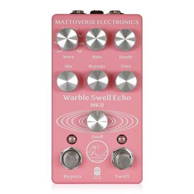 MATTOVERSE ELECTRONICS Warble Swell Echo MKII Pink コンパクトエフェクター ピンク ディレイ マットバースエレクトロニクス 
