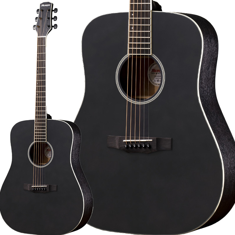 MORRIS M-021 BLK (ブラック) アコースティックギター トップ単板 ...