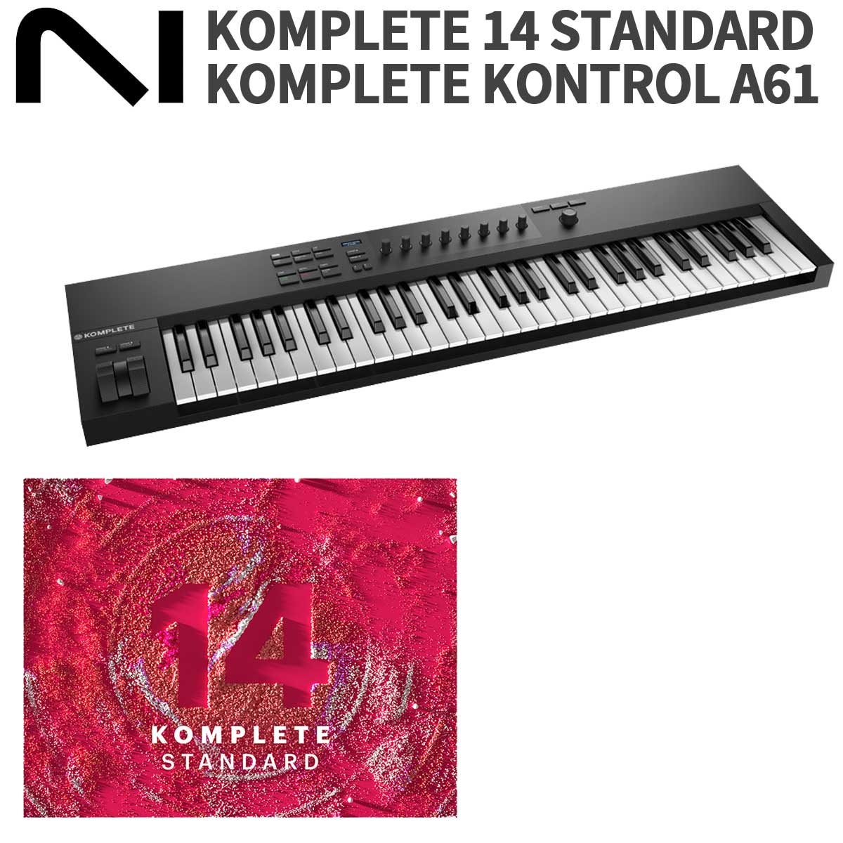 [12/22迄 特価] Native Instruments（NI) KOMPLETE KONTROL A61 + KOMPLETE 14  STANDARD 期間限定セット MIDIキーボード ネイティブインストゥルメンツ