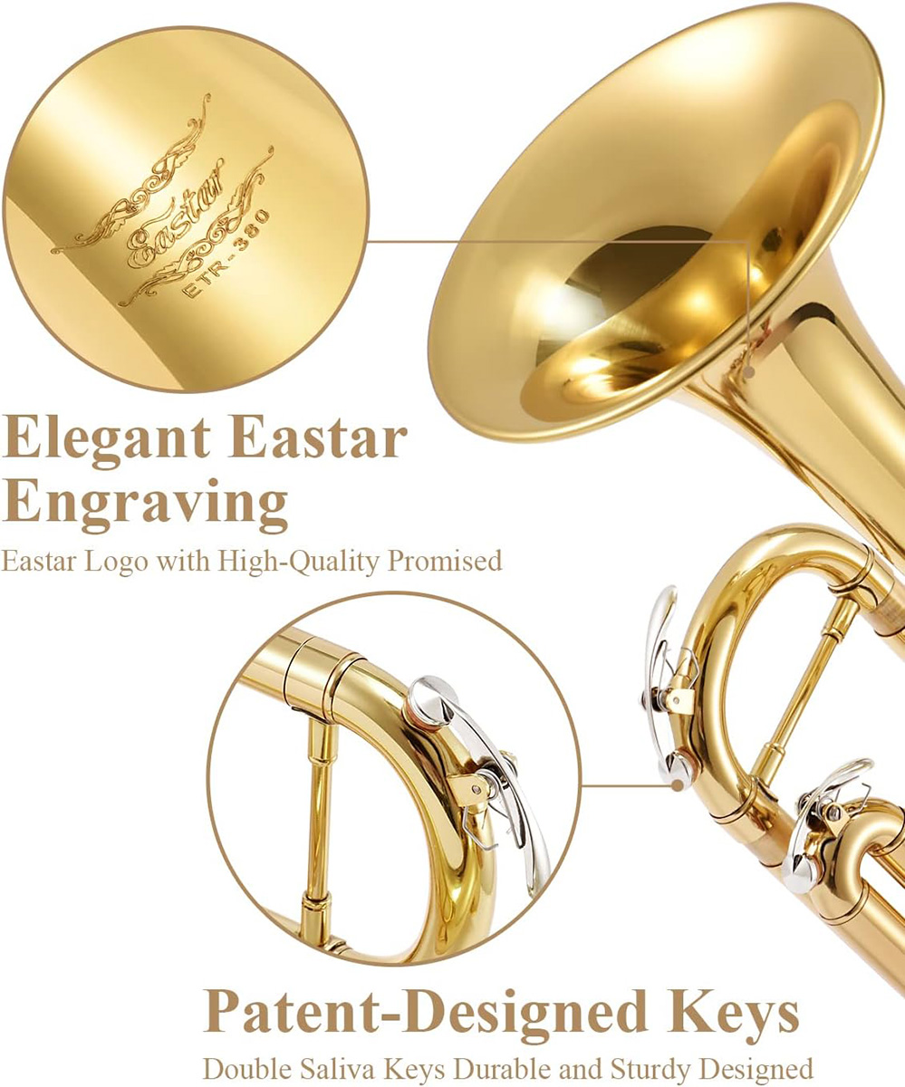 Eastar ETR-380 Gold Standard Trumpet Bb トランペット ゴールド 専用 