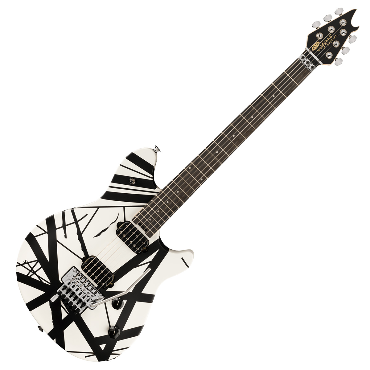 EVH Wolfgang Special Striped Series Black and White エレキギター 