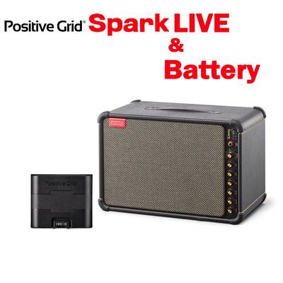 Positive Grid Spark LIVE + 専用充電式バッテリーセット ギター・ベース用マルチアンプ 150W ポジティブグリッド 