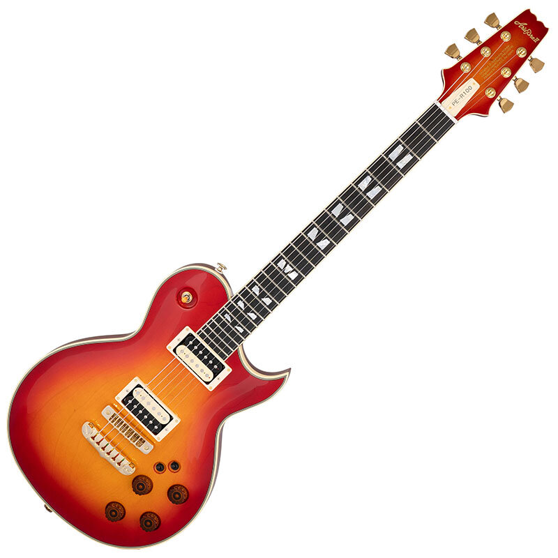 AriaProII PE-R100 FR (Flashing Red) エレキギター ハードケース付属 