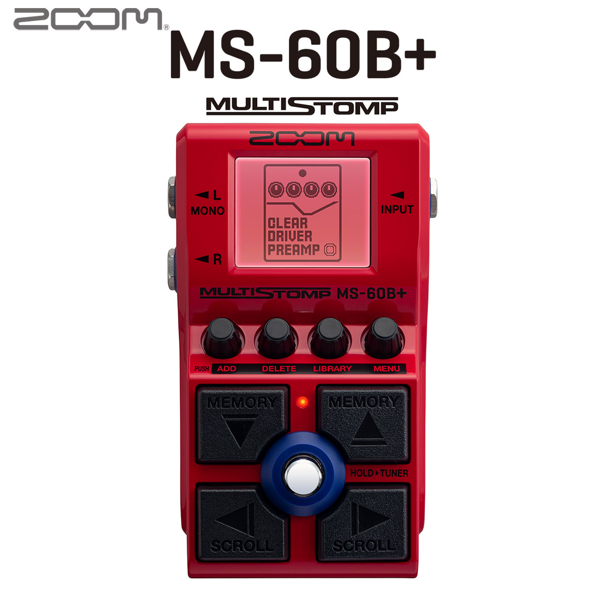 予約受付中】 ZOOM MS-60B+ MultiStomp ストンプボックス マルチ 