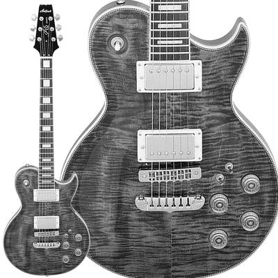 AriaProII PE-700 SBK (See-through Black) エレキギター フレイム 