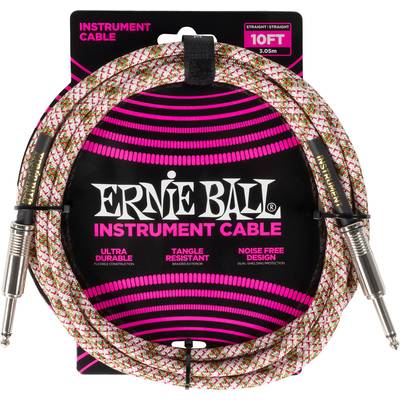 ERNiE BALL P06426 10ft Emerald Argyle シールド S/S 約3.05ｍ アーニーボール Braided Instrument Cable