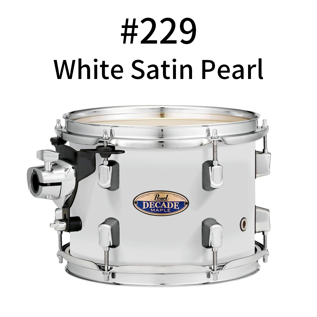 Pearl/DMP825S/CN 229 (White Satin Pearl) DECAD Maple シンバル付きドラムセット スタンダードサイ