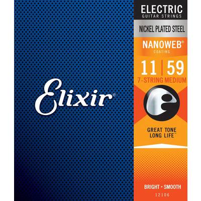 Elixir NANOWEB 11-59 7-String ミディアム #12106 エリクサー 7弦