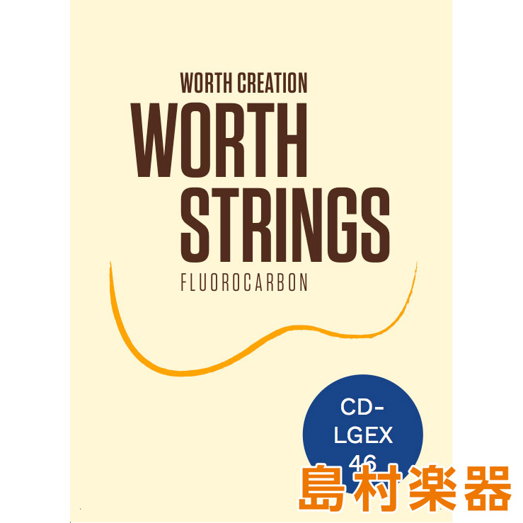 WORTH CD-LGEX Clear ウクレレ弦 フロロカーボン Hard Low-G EX セット ワース 