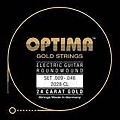 OPTIMA 2028.CL エレキギター弦 E-GUITAR 24K GOLD STRINGS 009-046 オプティマ 