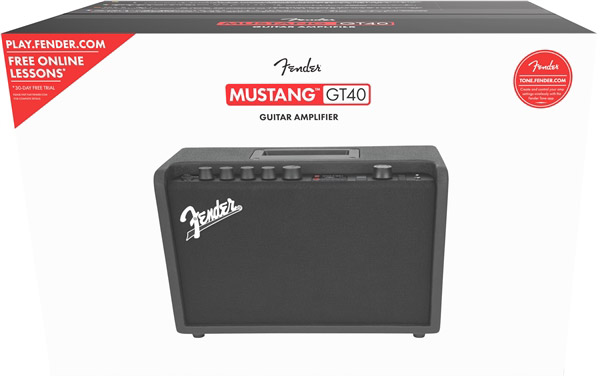 Fender MUSTANG GT 40 Black ギターアンプ 40W Wi-Fi機能内蔵 ...