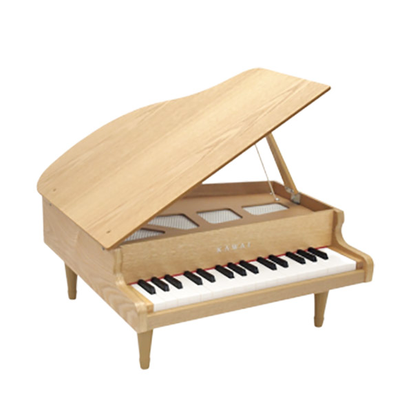 おもちゃカワイ ミニピアノ 木目 - 楽器のおもちゃ