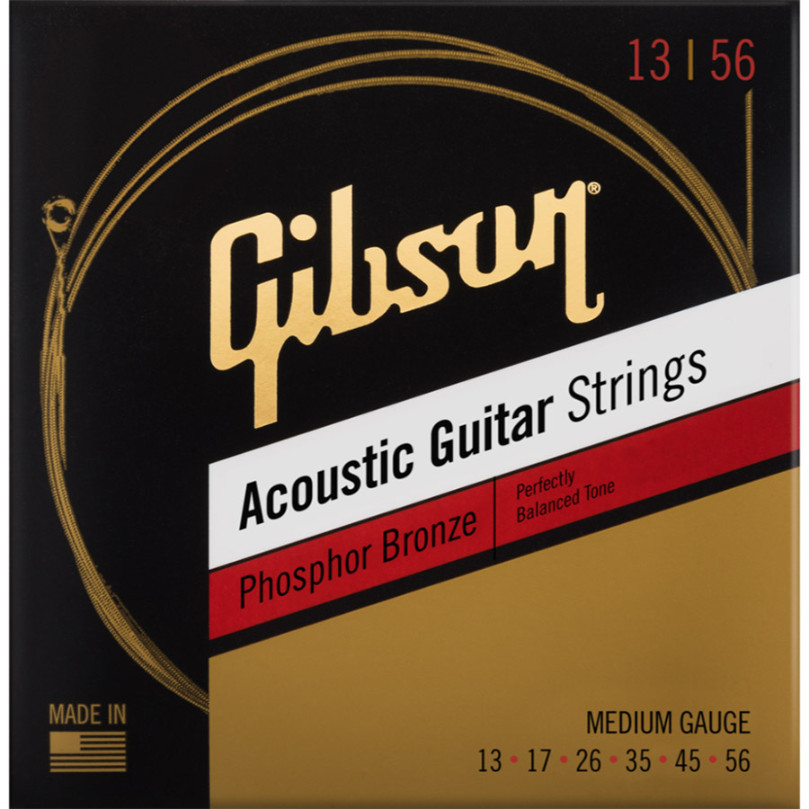Gibson SAG-PB13 Phosphor Bronze アコースティックギター弦 Medium 013-056 ギブソン